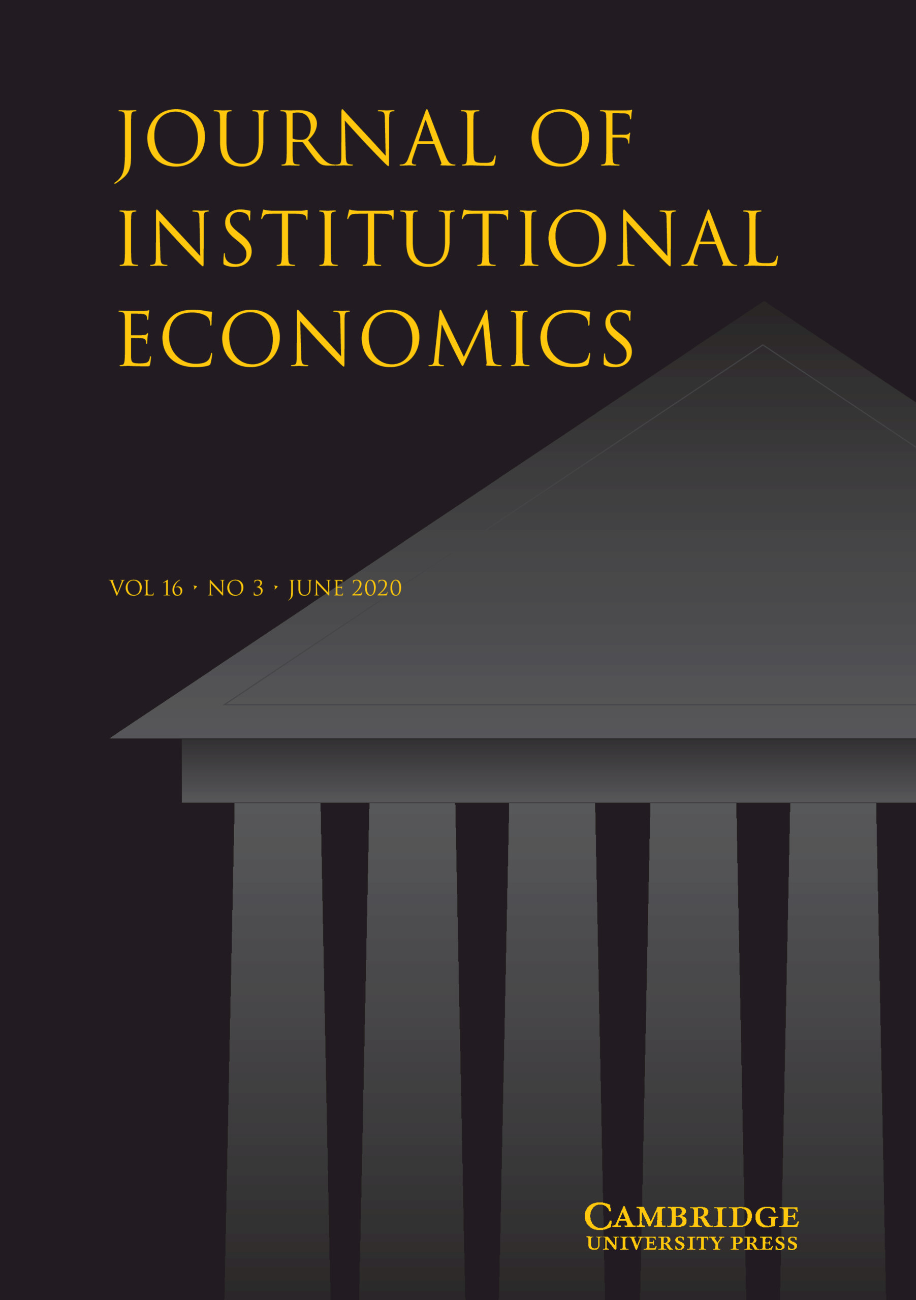 Journal of Institutional Economics Vol 16 No 3